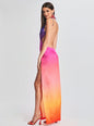 Alyssa Ombre Silk Dress