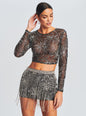 Bessie Sequin Top