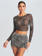 Bessie Sequin Top
