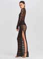 Alexa Sequin Open Crochet Dress - Retrofete