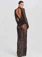 Alexa Sequin Open Crochet Dress - Retrofete