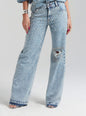 Bronte Wide Leg Crystal Embellished Jean
