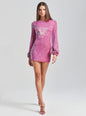 Tara Sequin Crochet Dress