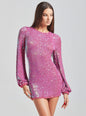 Tara Sequin Crochet Dress