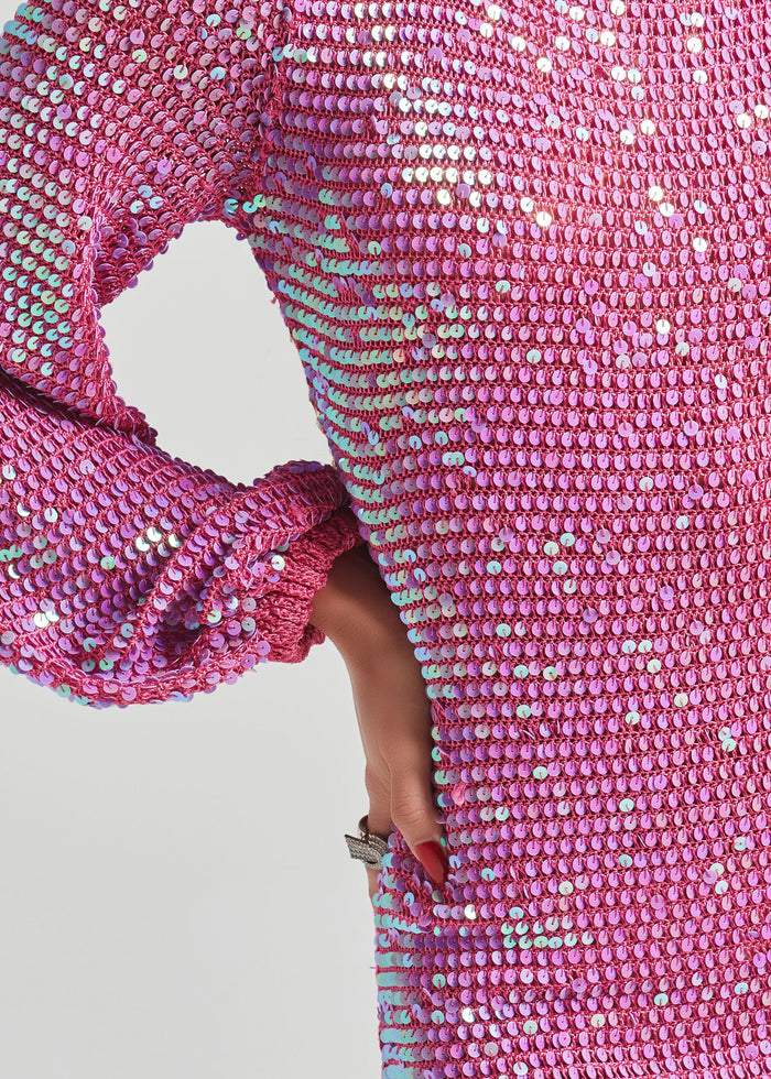 Tara Sequin Crochet Dress – Retrofete
