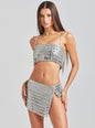 Kauren Embellished Chainmail Top