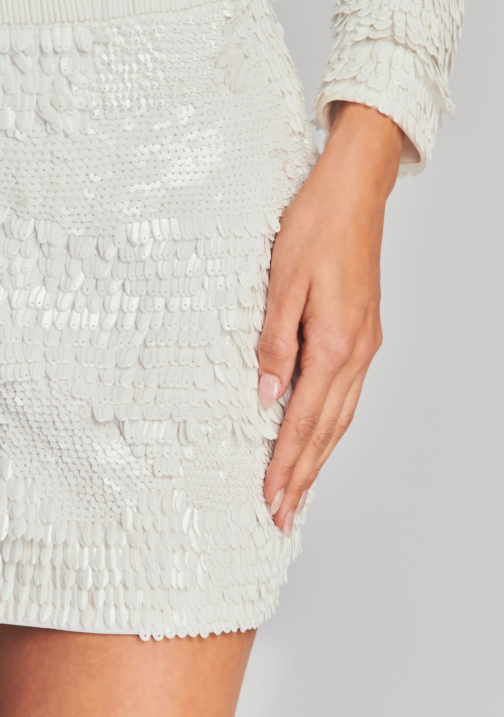Ansley Feather Sequin Skirt – Retrofete