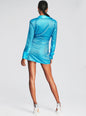 Brynlee Embellished Silk Dress - Retrofete