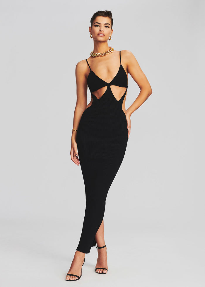 Sinclair Rib Knit Dress - Retrofete
