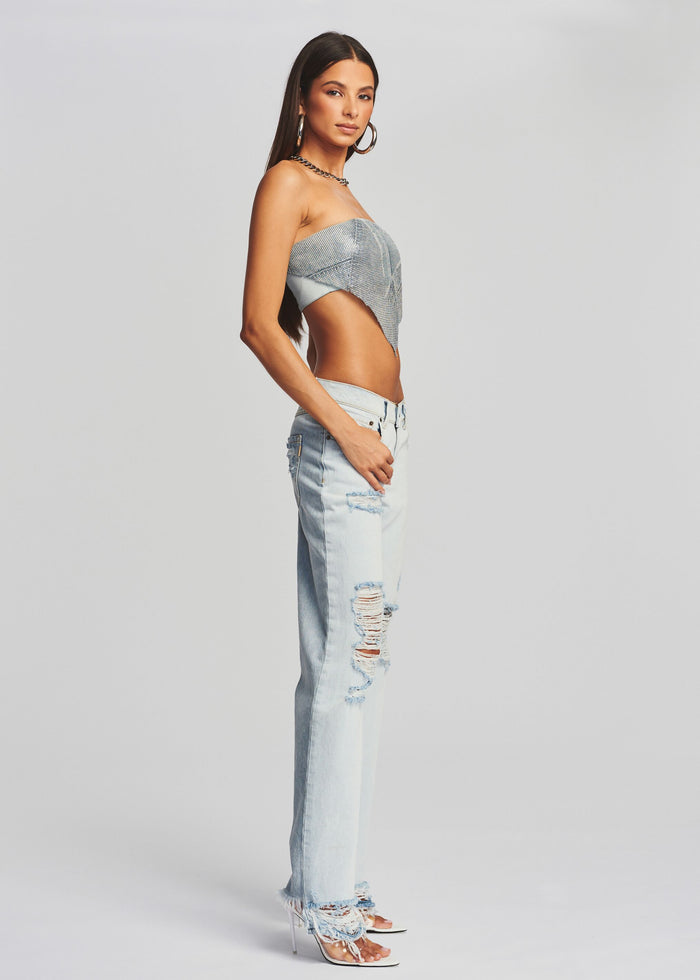 Milos Embellished Chainmail Top - Retrofete media 3 of 6