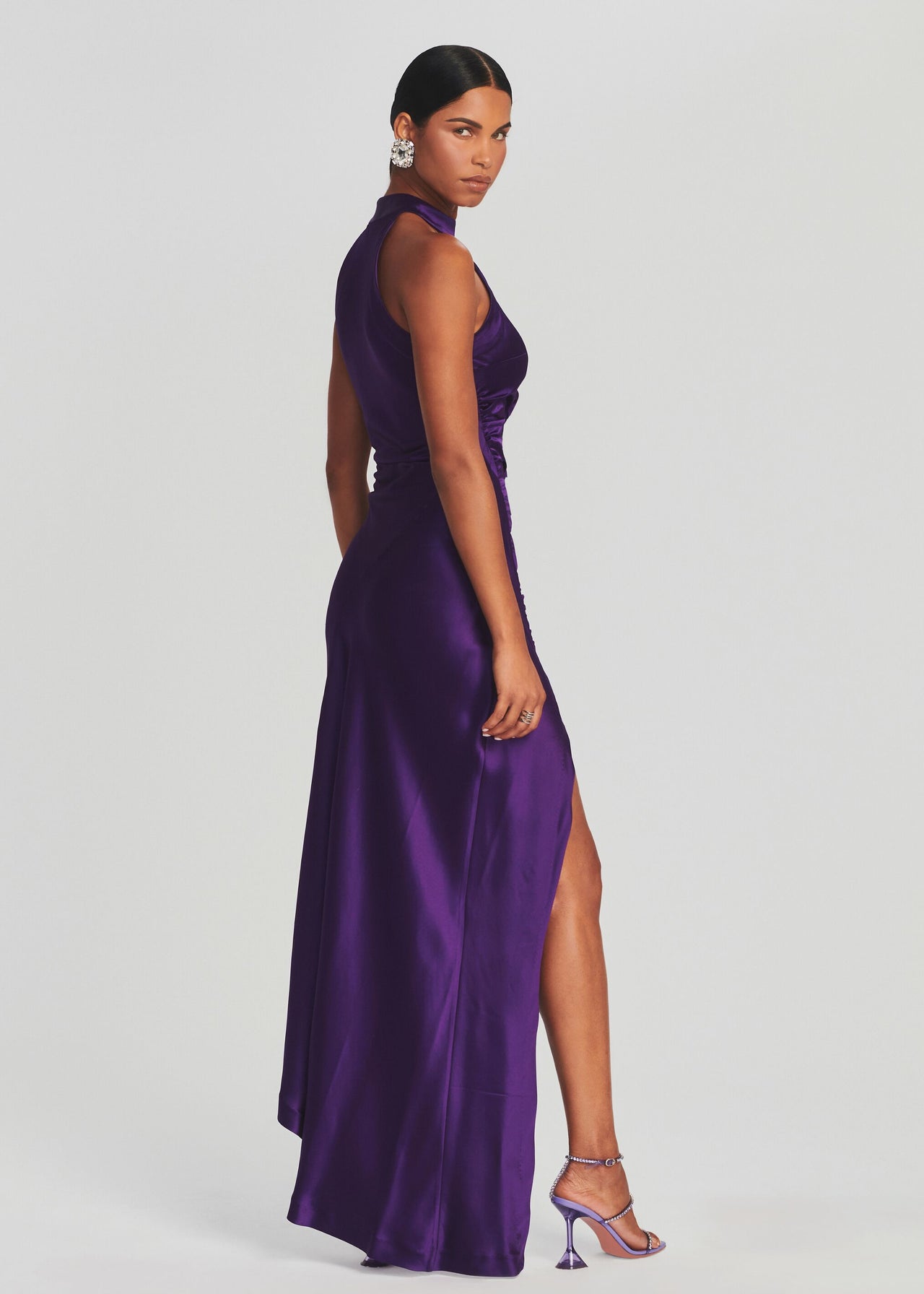 retrofete dress purple Anastasia Sequin Feather Dress Retrofete