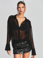 Ramona Silk Chiffon Shirt - Retrofete