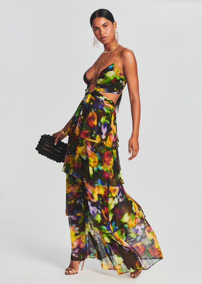 Paulina Silk Chiffon Dress