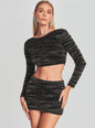 Bryant Sequin Tiger Stripe Top