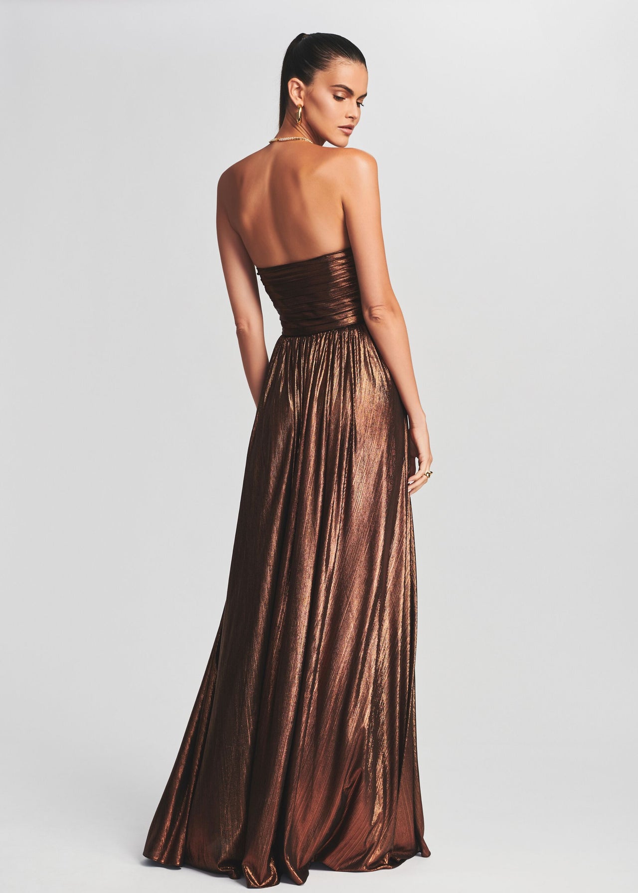 Wide Rust Brown Dress, Made in South Africa