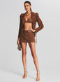 Low Rise Kirk Suede Studded Skirt - Retrofete