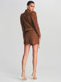 Low Rise Kirk Suede Studded Skirt - Retrofete