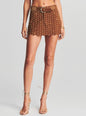 Low Rise Kirk Suede Studded Skirt - Retrofete