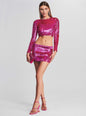 Leanne Feather Sequin Top - Retrofete