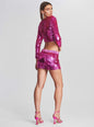 Leanne Feather Sequin Top - Retrofete