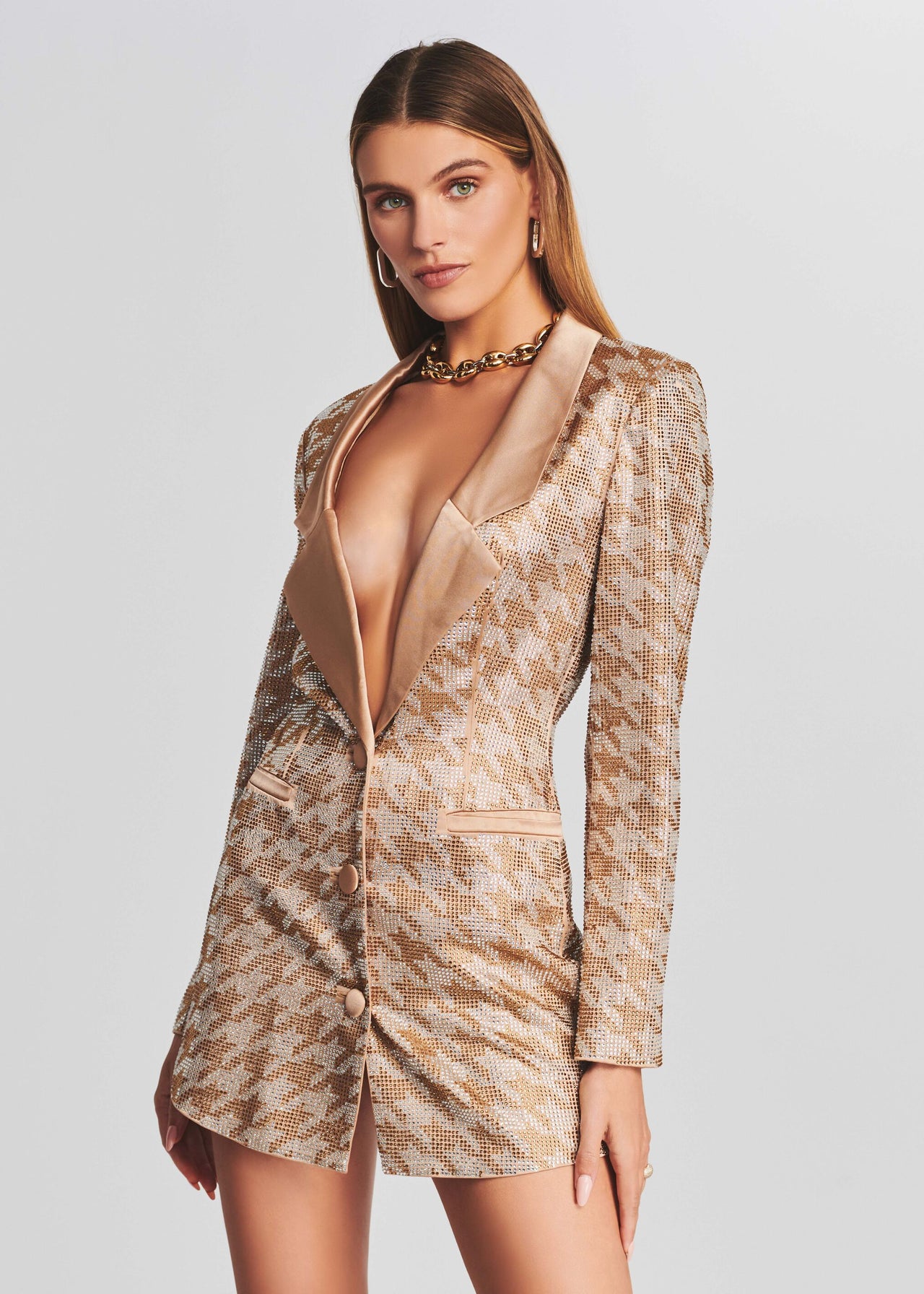Jules Embellished Blazer Dress Retrofete Jules Embellished Blazer Dress Retrofete