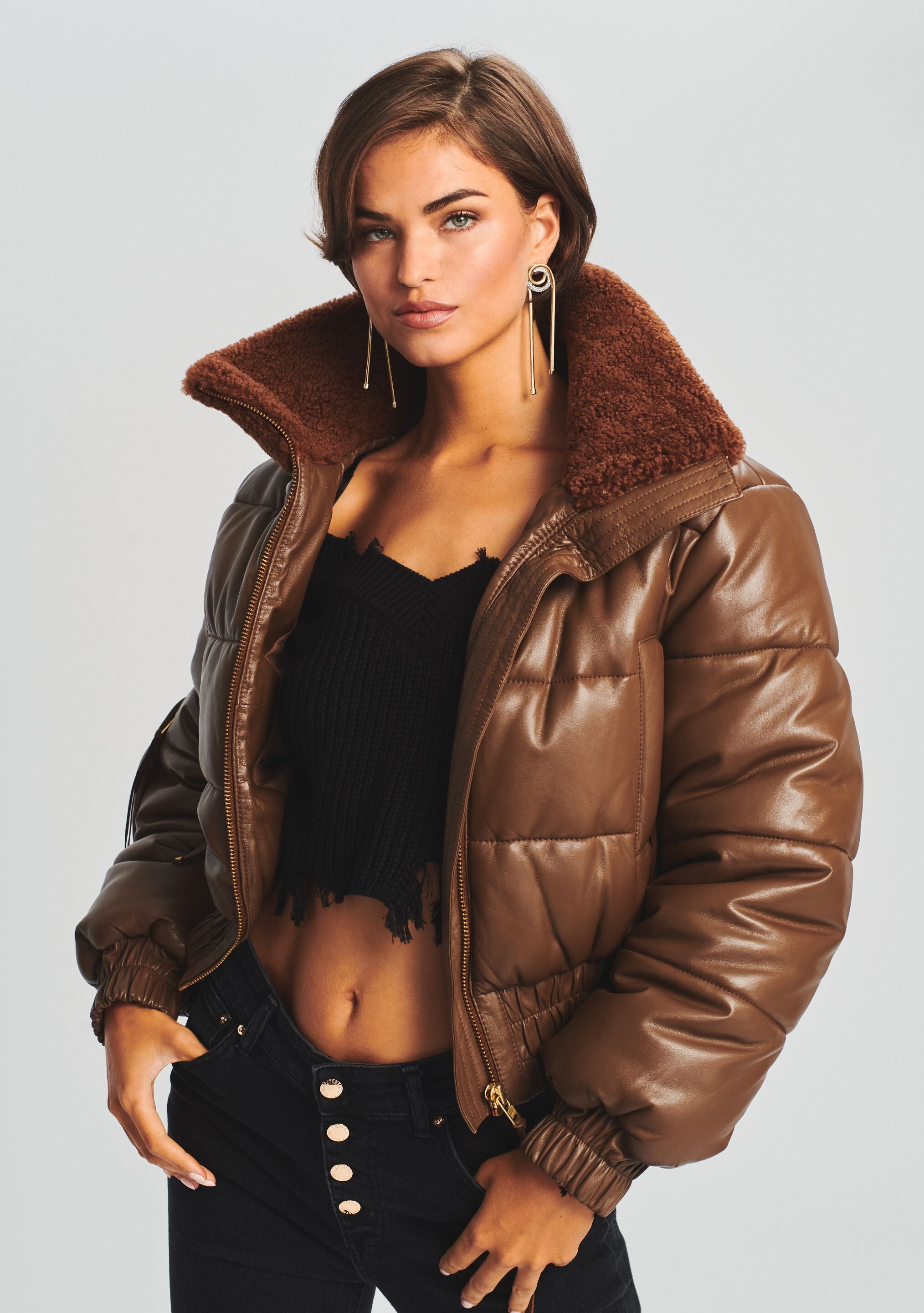 retrofete leather jacket