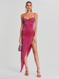 Topaz Glass Beaded Dress