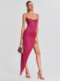 Topaz Glass Beaded Dress