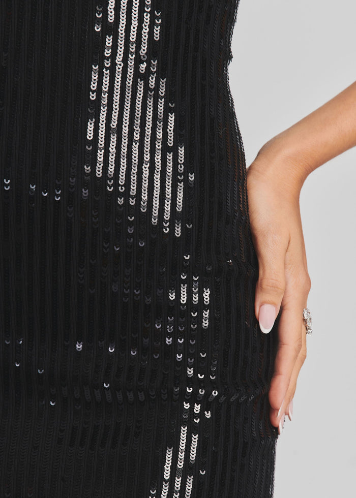 Amber Sequin Knit Dress - Retrofete