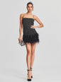 Rubina Sequin Feather Dress