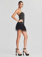 Rubina Sequin Feather Dress