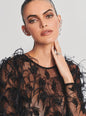 Sarabeth Feather Bodysuit