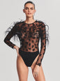 Sarabeth Feather Bodysuit