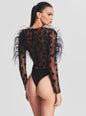 Sarabeth Feather Bodysuit
