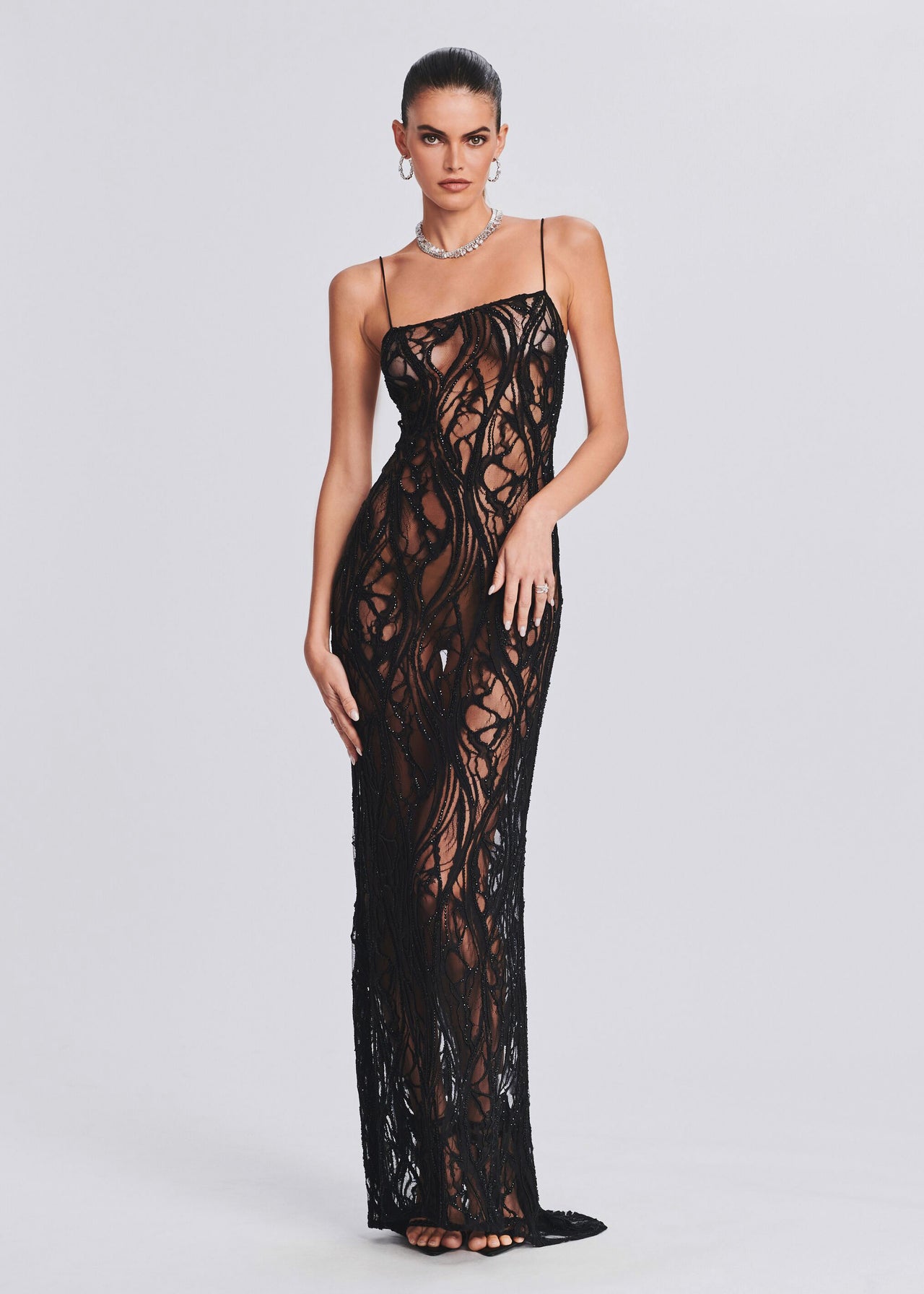 Winnie Embellished Lace Dress Retrofete Winnie Embellished Lace Dress Retrofete