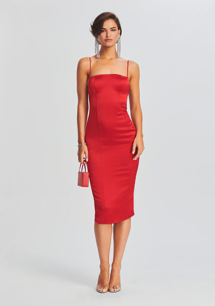 retrofete red dress retrofete Rosalia Dress in Red