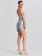 Sirena Feather Sequin Dress