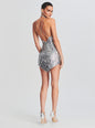 Sirena Feather Sequin Dress