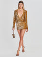 Lucia Sequin Crochet Dress