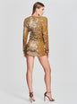 Lucia Sequin Crochet Dress