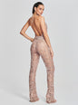 Tosca Sequin Crochet Jumpsuit