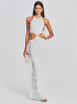Katerina Sequin Feather Dress