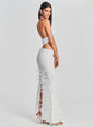 Katerina Sequin Feather Dress