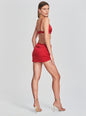 Sapo Silk Mini Skirt