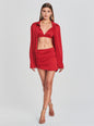 Sapo Silk Mini Skirt