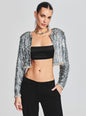 Maren Sequin Feather Jacket