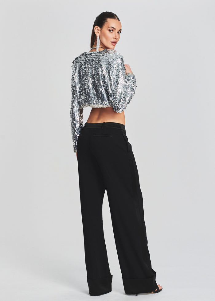 Maren Sequin Feather Jacket
