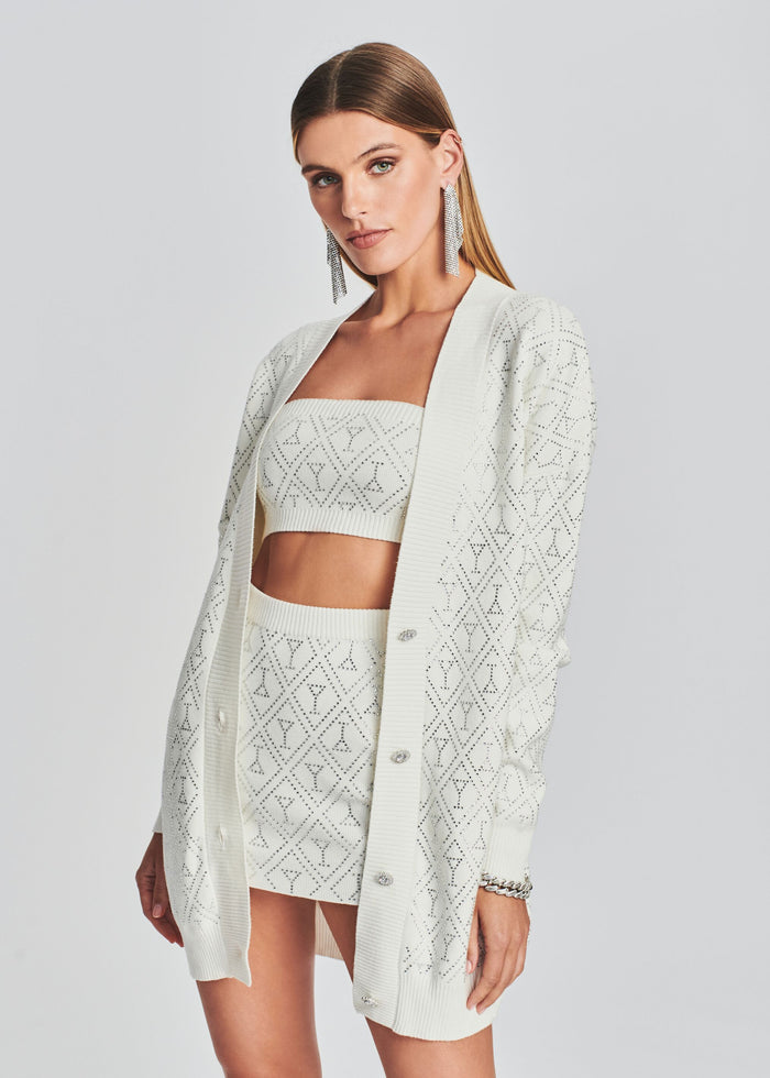 Faye Embellished Knit Bra