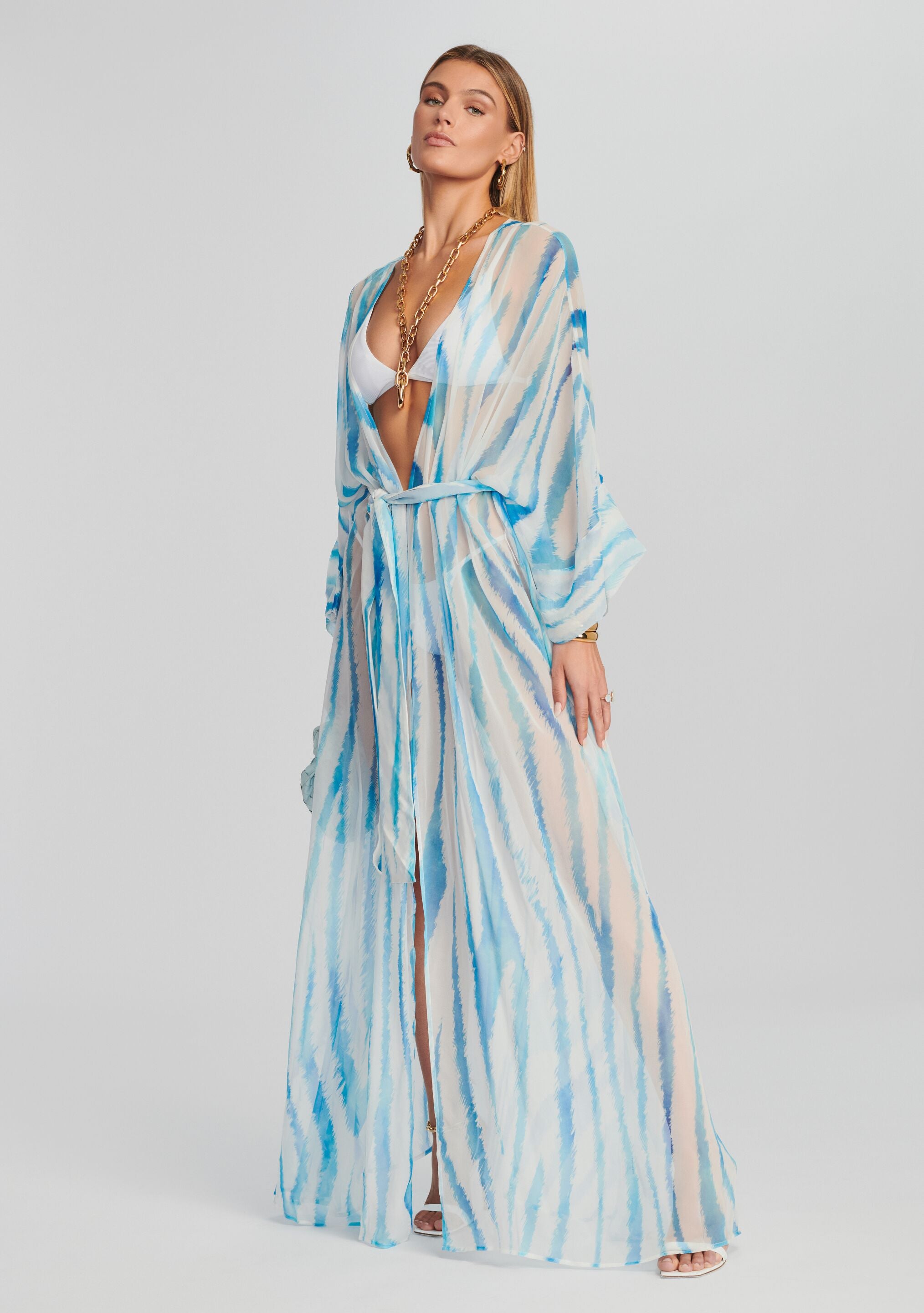 Cher Silk Chiffon Robe