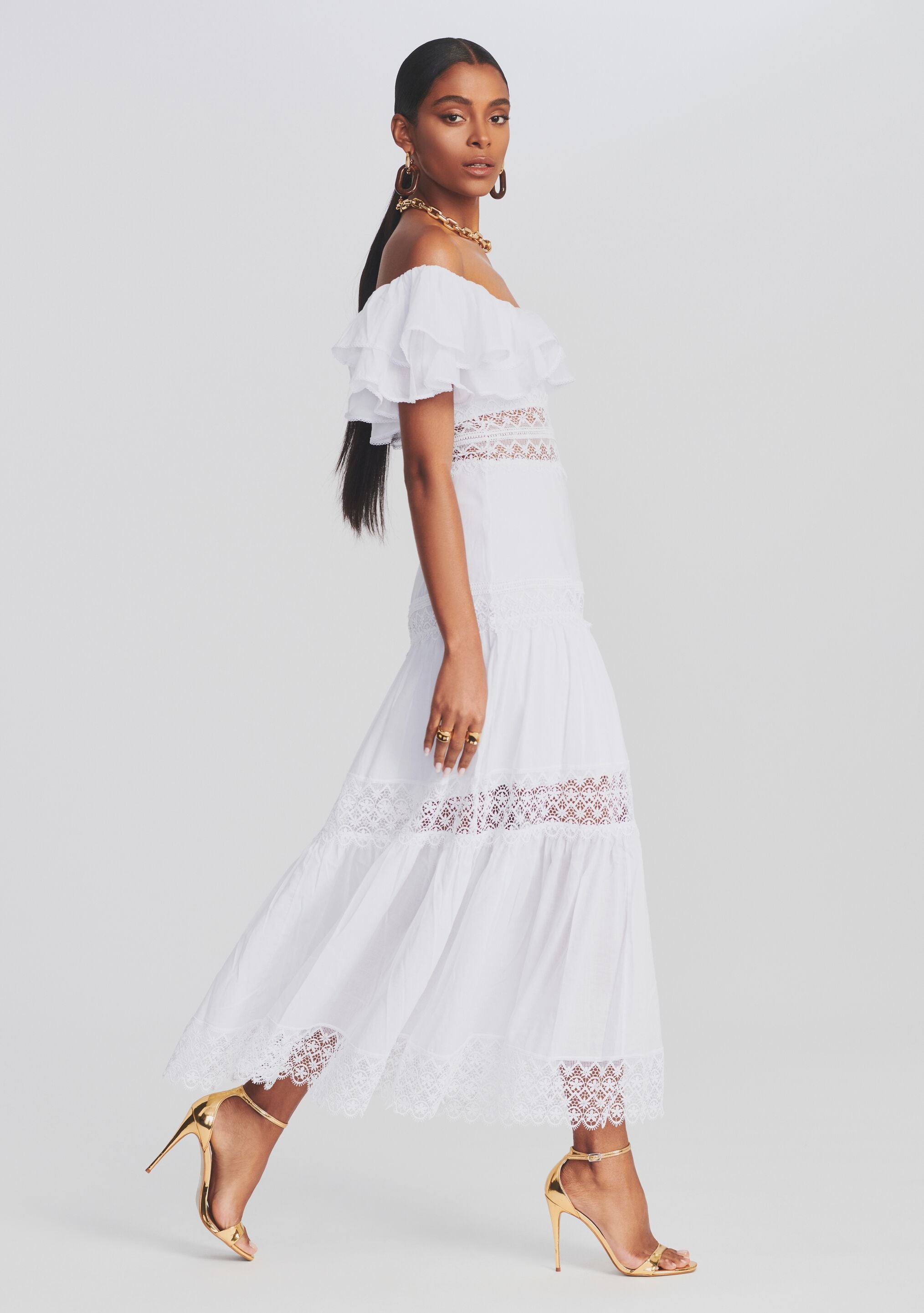 Florence embellished cheap bridal maxi dress